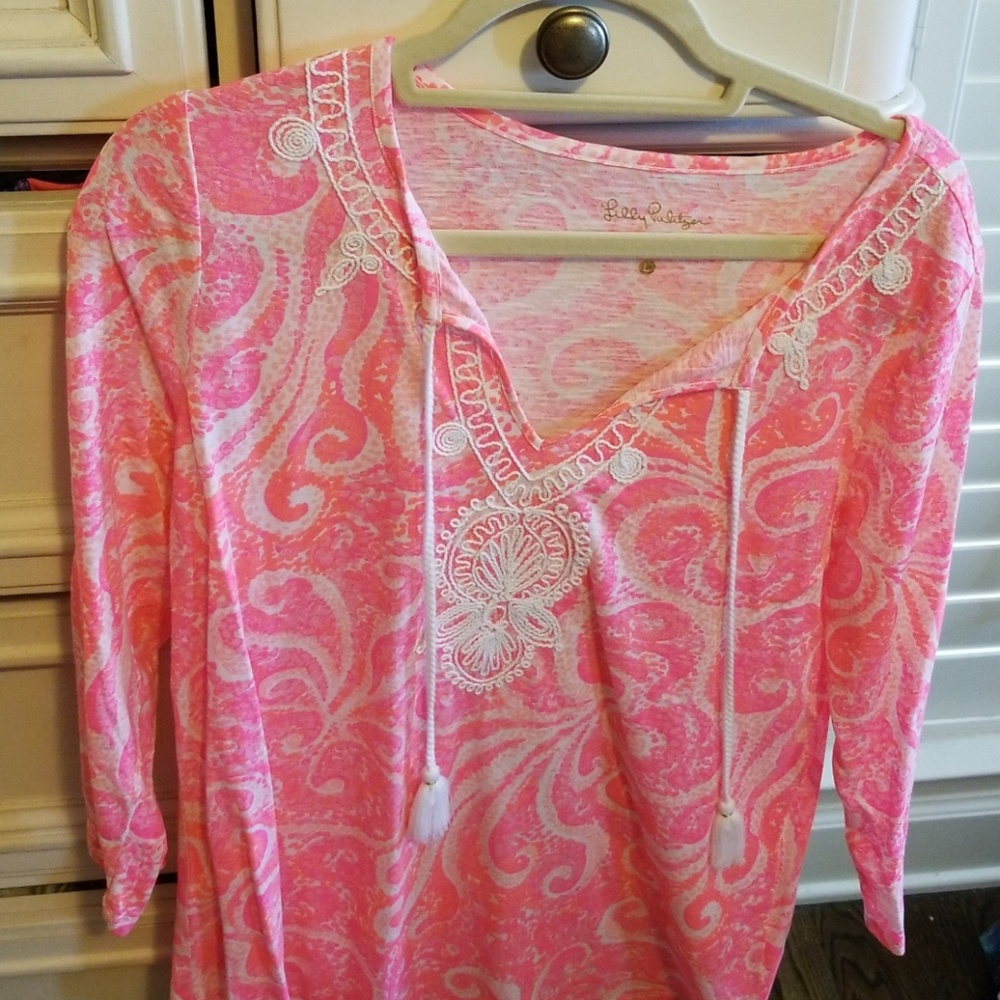 Lilly Pulitzer Pink Tunic